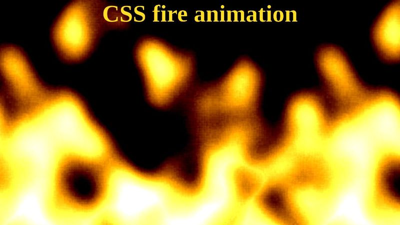 CSS Realistic Fire