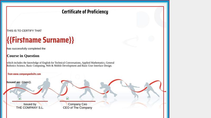 Certificate Template