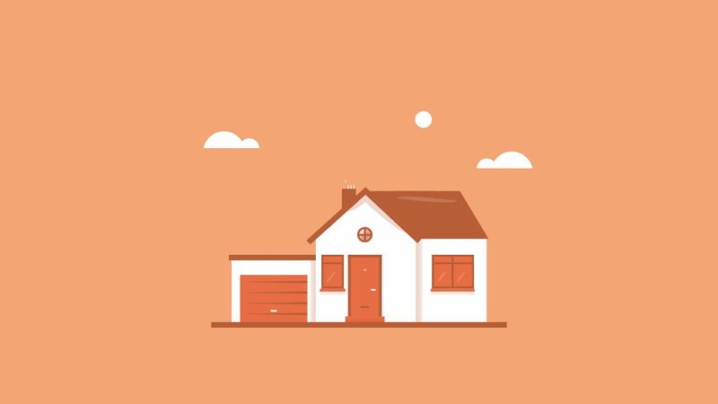 Monochrome CSS house