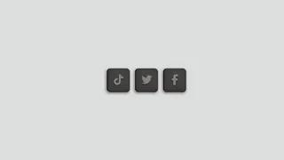 Social Icons With Glowing Effect