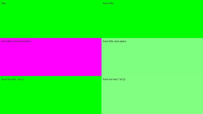 CSS to the Rescue - relative color syntax - uitwerking