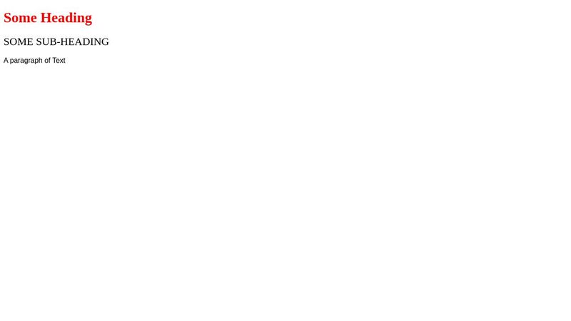 First CSS Example