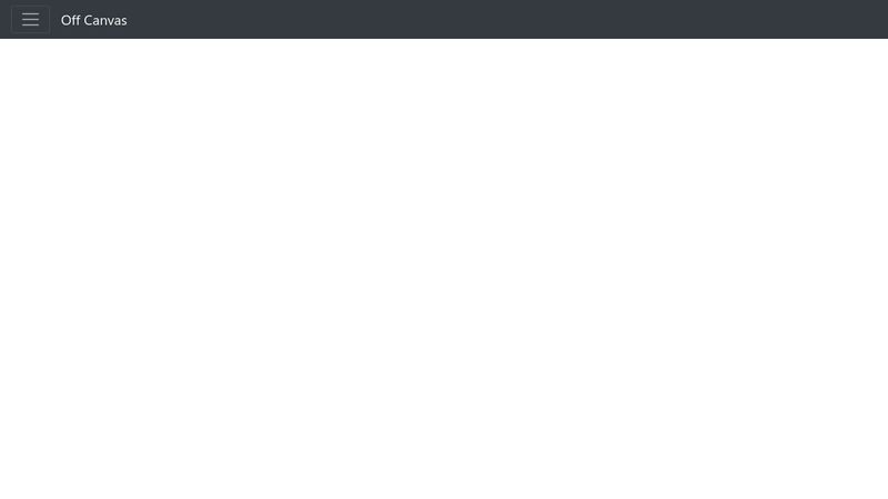 Bootstrap Off Canvas