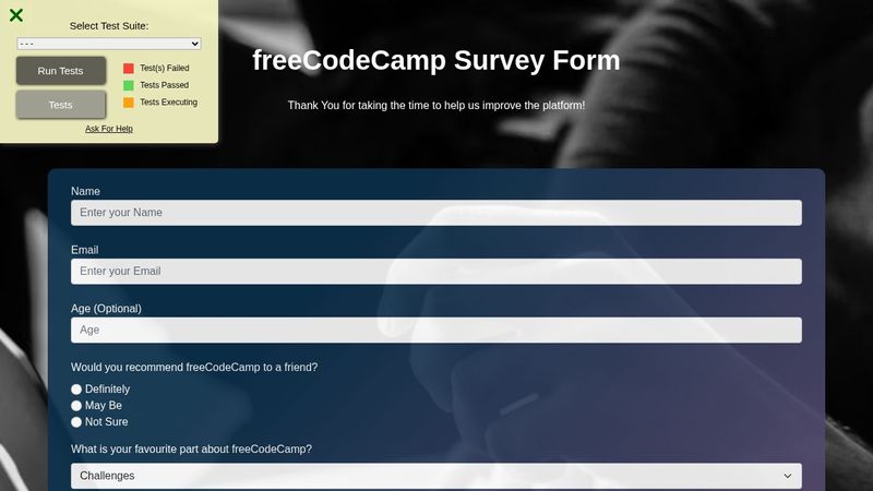 FCC-2nd-responsive-web-design-Survey-Form