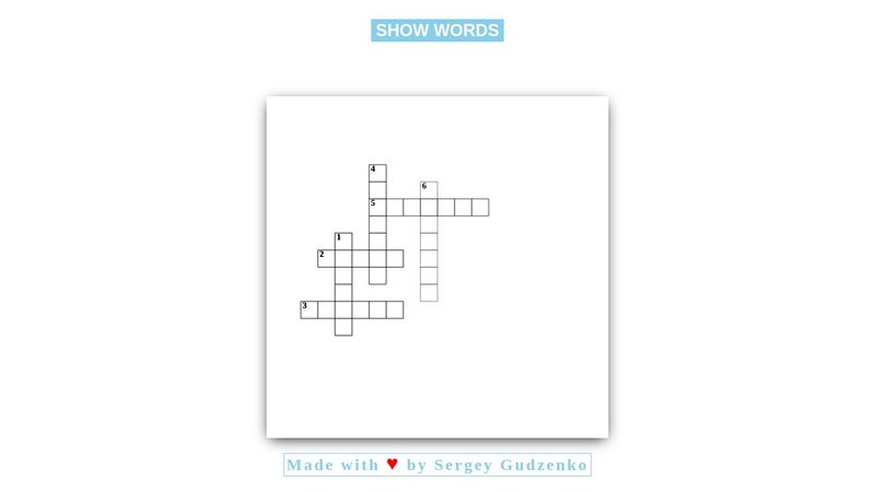 Crossword JS + Canvas