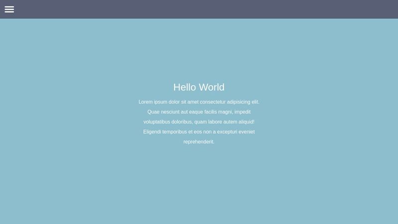 Animated Burger & Menu Popup