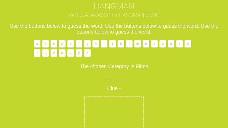 JavaScript Hangman game