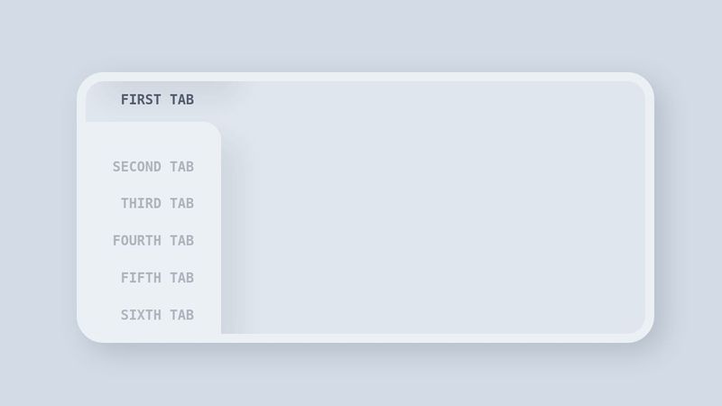 Pure CSS tab indicator animation