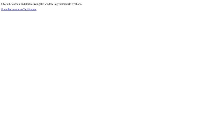 JavaScript: Detect if Screen is greater than or less than specified value