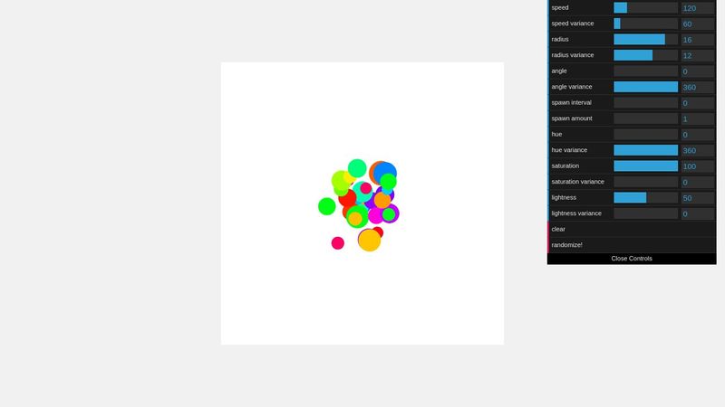 A simple particle system