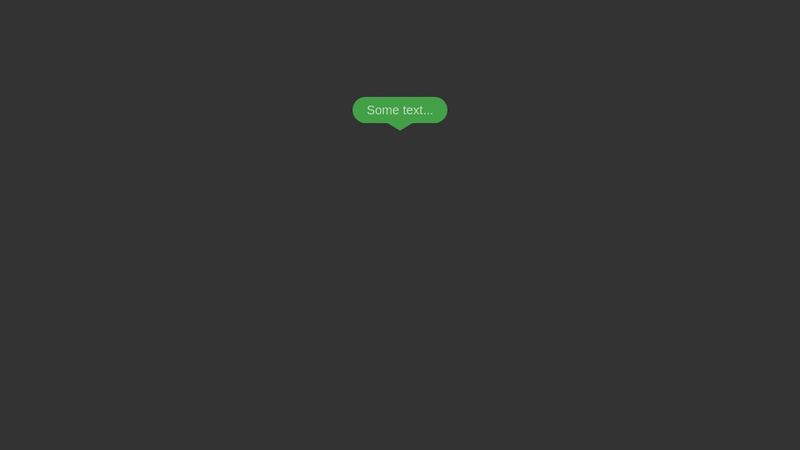 Bubble pop-up CSS asset