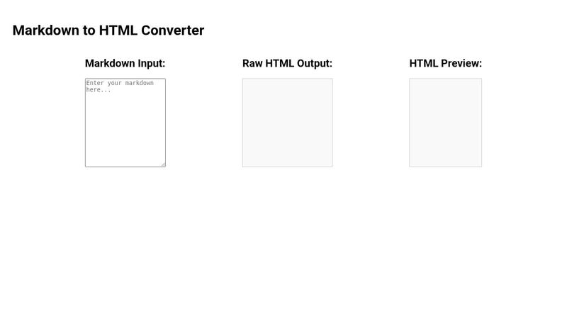 Markdown to HTML Converter