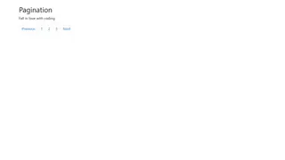 Create different pagination using bootstrap