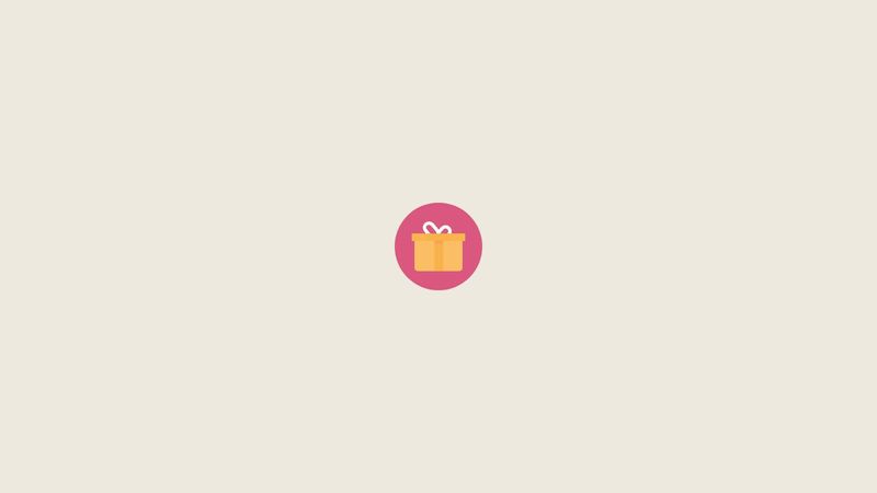 Pure CSS Flat Gift Icon