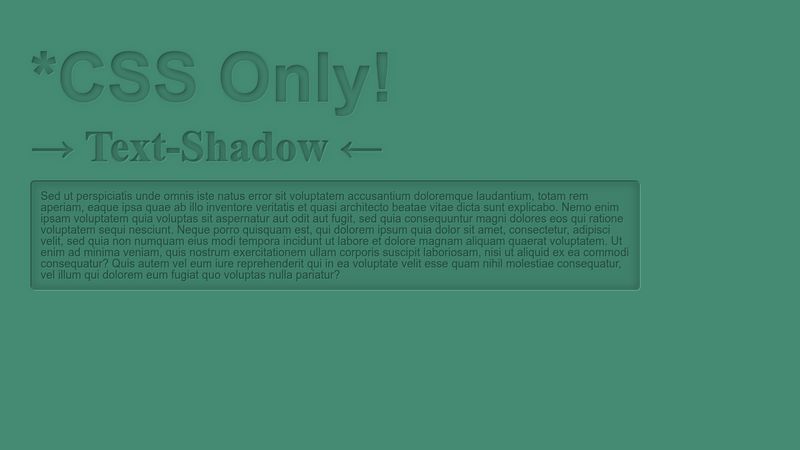 Text/Box-Shadow Effect