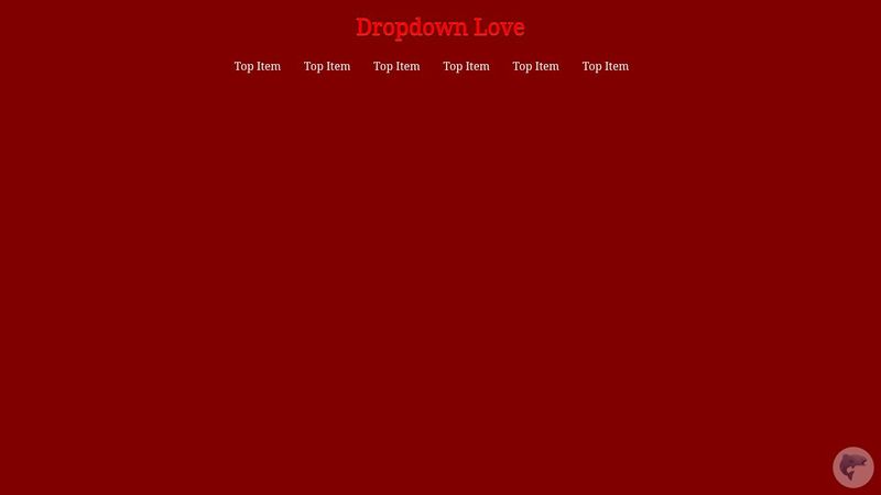 Dropdown Love and CSS Animations