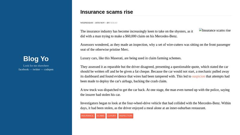 Responsive Blog Layout