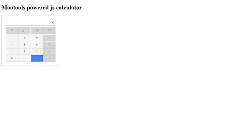 Simple js calculator