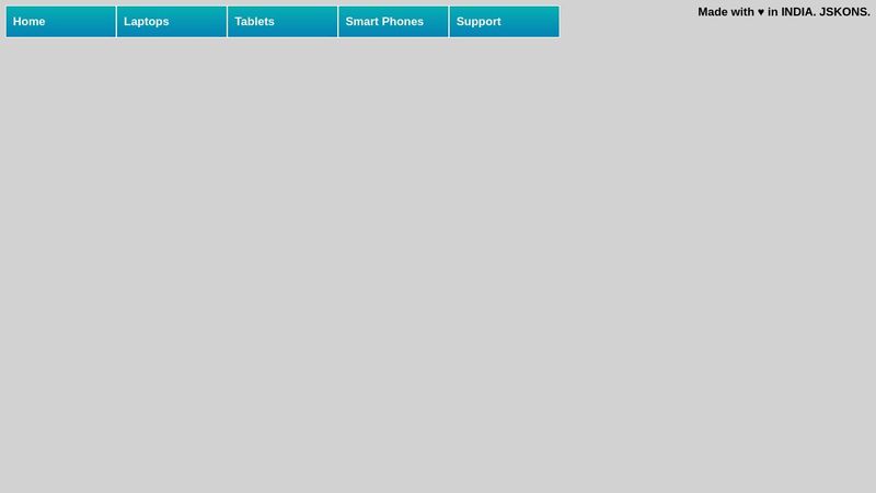 Drop-down menu