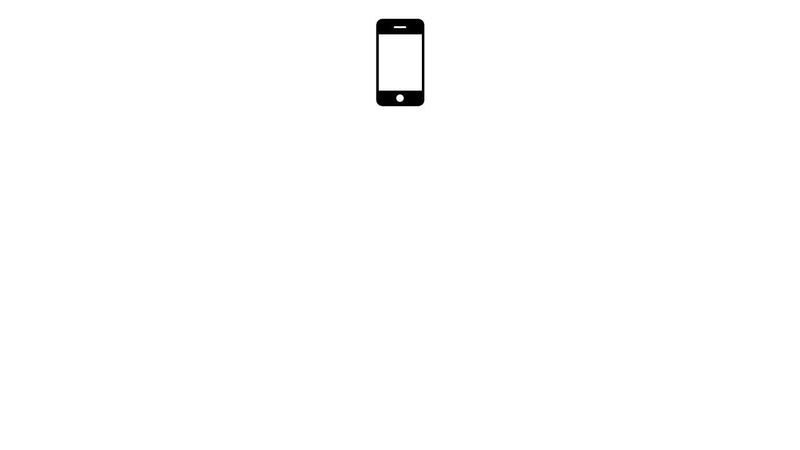 One-element CSS smartphone icon