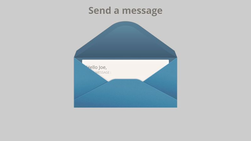 Letter css message
