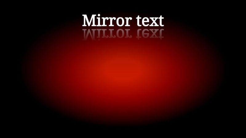CSS Mirror text webkit only