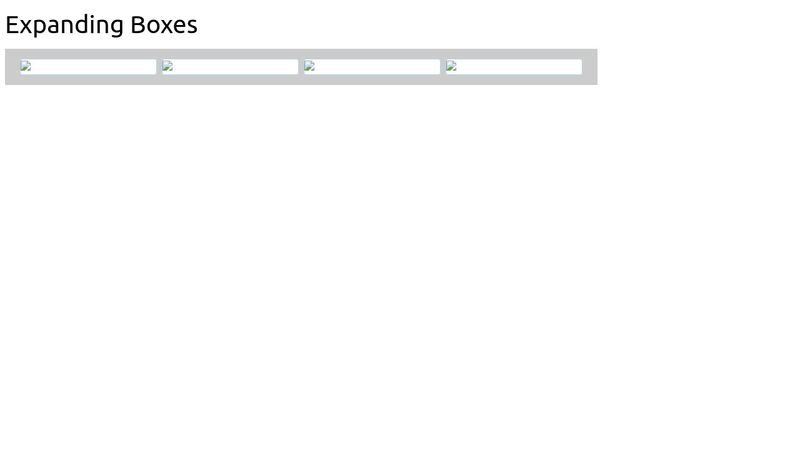 Expanding content boxes