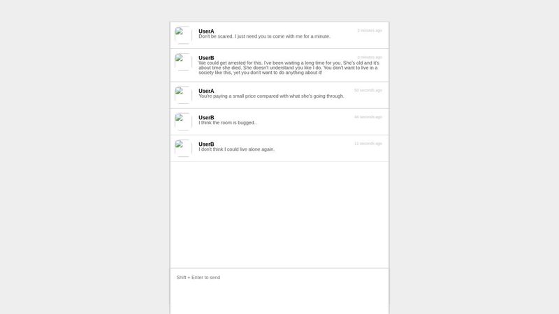 Simple chat UI