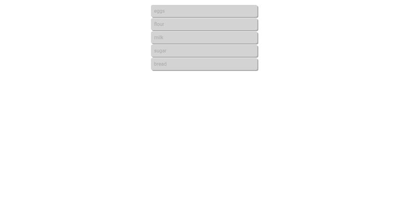 React Multi-Select | Shopping List