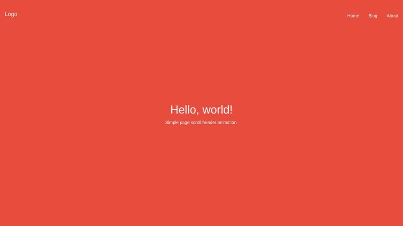 Header Scroll Animation 2