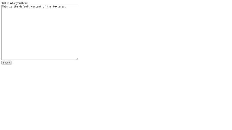 multiline textbox in HTML