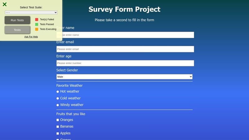 Survey Form Project