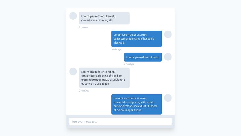 Lo-fi Chat - with Tailwind CSS