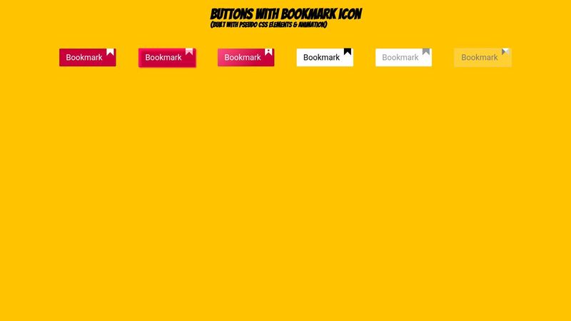 Bookmark Button with HTML & CSS