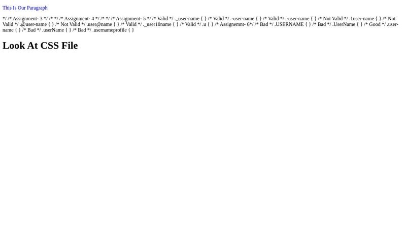 CSS Assignments-1-To-4