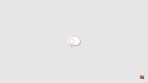 Pure CSS Gender Toggle