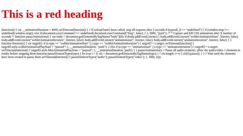 External css