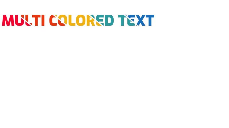 Multi Colored Text