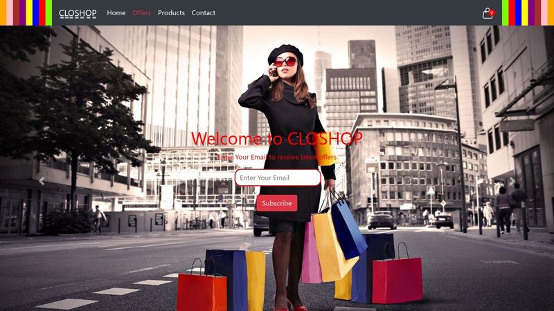 shopping website using html/css/javascript/jquery/boostrap