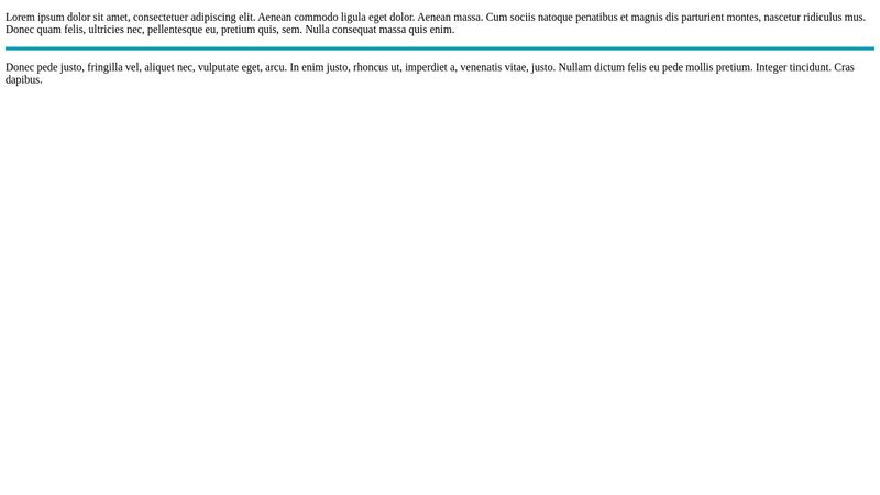 HTML Horizontal Line Color
