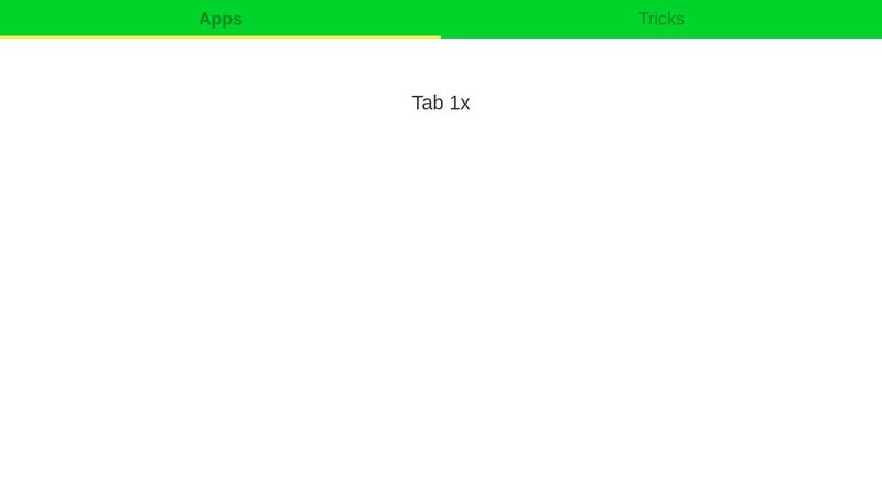 Swipeable Tabs