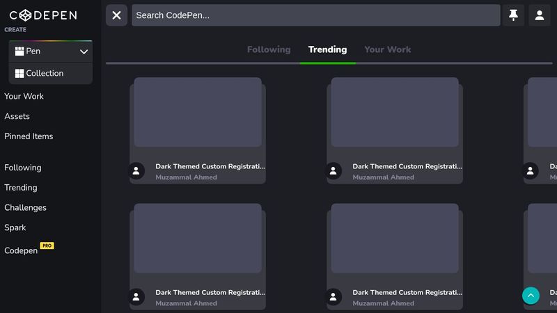 CodePen Homepage Redesign