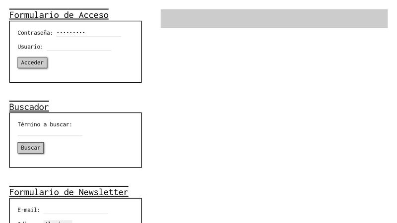 JS - Formularios (ejemplos)