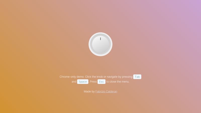 Dial Button (Chrome-only demo)