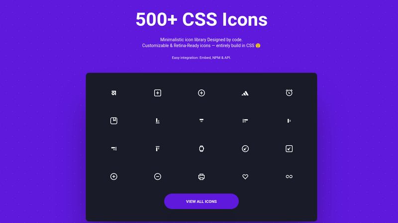 Pure CSS Icons - css.gg