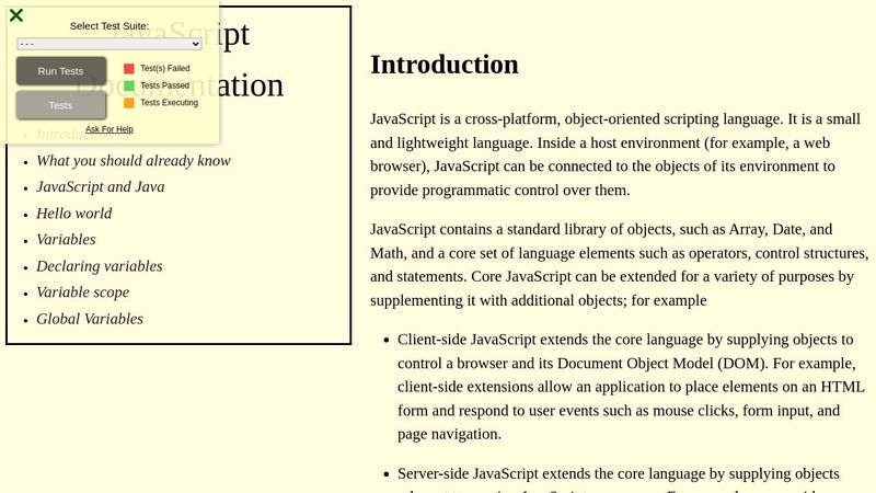 Javascript_Documentation_Page