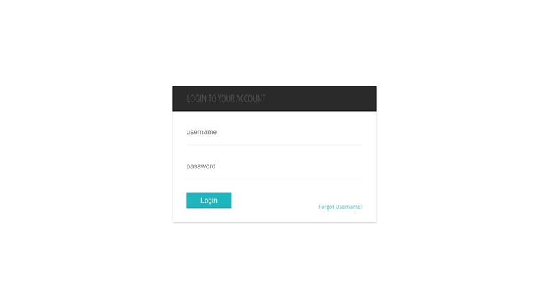Simple Login Form Template