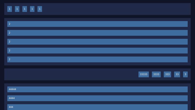 CSS flexbox advanced
