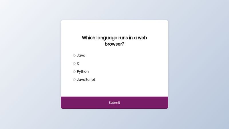 Quiz-App using HTML,CSS,JS