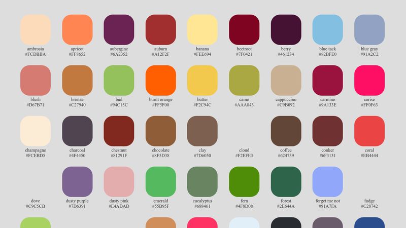 colour palette condensed